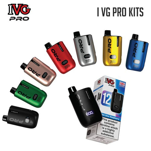 IVG PRO 12 Rechargeable - PREFILLED POD Kit 10000 Puffs 20mg E-Cig POD Kit TPD