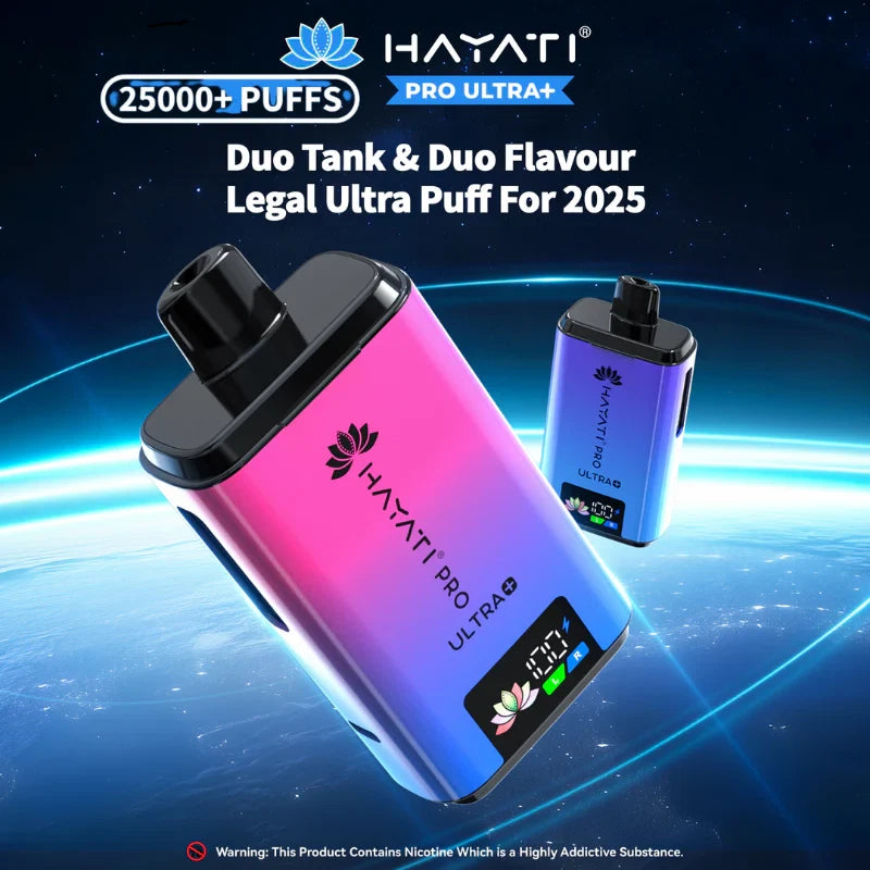 Hayati Pro Ultra Plus 25K Replacement Pods – Pack of 5 | 25,000 Puffs Per Pod | 20mg Nic Salt | Mesh Coil | MTL Vape Refill
