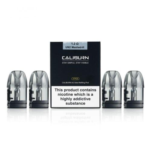 Uwell Caliburn A2 Replacement Pods 4pk 0.9Ω or 1.2Ω UN2 Meshed for Caliburn A2