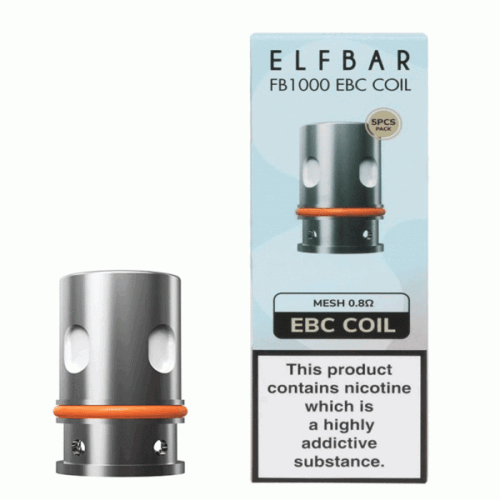 ElfBar FB1000 EBC Mesh 0.8Ω & VM4 0.6Ω Replacement Coils Pack of 5