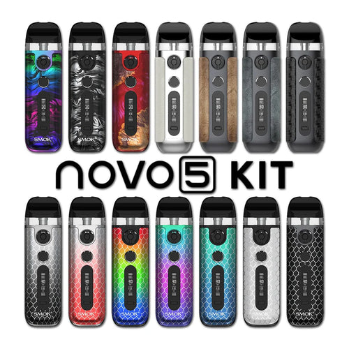 SMOK Novo 5 Pod Vape Kit 30W 900mAh – TPD Compliant | Digital Display | Refillable 2ML Pod | UK Version