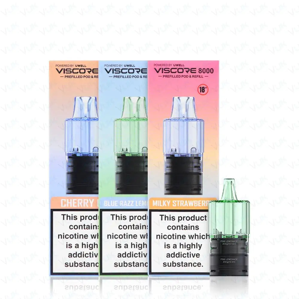 Uwell Viscore Pro+ 40000 Puffs Prefilled Pod Kit 1900mAh battery with Type-C fast charging
