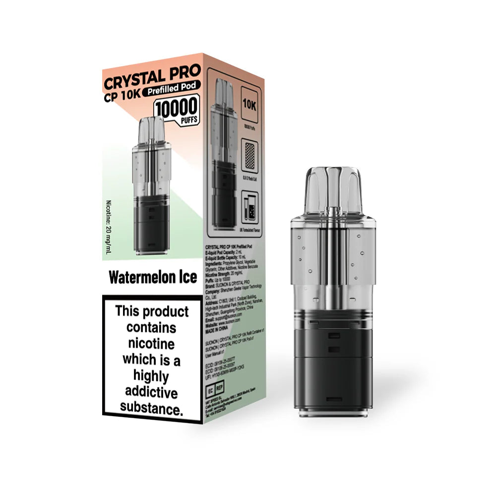 Crystal Pro CP 10K Prefilled Replaceable Pods 20mg – Pack of 5 (Box Offer)