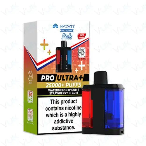 Hayati Pro Ultra Plus 25K Replacement Pods – Pack of 5 | 25,000 Puffs Per Pod | 20mg Nic Salt | Mesh Coil | MTL Vape Refill