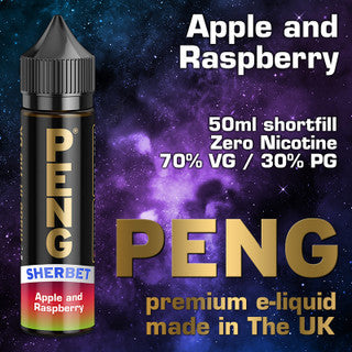 PENG E-Liquid Short Fill Vape Liquid 50ml 0mg All New Flavours UK made TPD