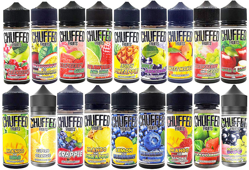 Chuffed E-Liquids 100ML Premium Vape Juice 70VG/30PG 0MG Shortfill Full Range