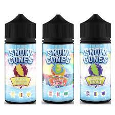 Snow Cones 3 Flavours E-Cig Liquid 100ml 0MG Short Fill Vaping Juice (TPD)