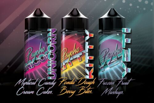 Puff Labs Psycho All Series Flavours USA E-liquid 100ML 0MG/ML TPD Compliant
