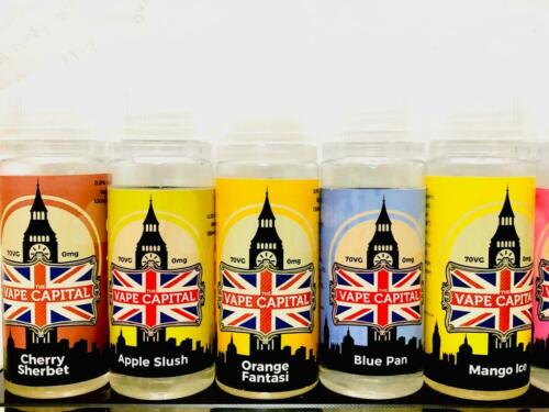 The Vape Capital 100ML 0MG E-Liquid DELICIOUS Multiple Flavours *UK MADE*