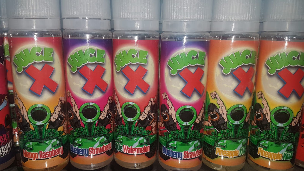 Juice X 50ml E-liquid  70% VG ratio, perfect for sub ohm vaping