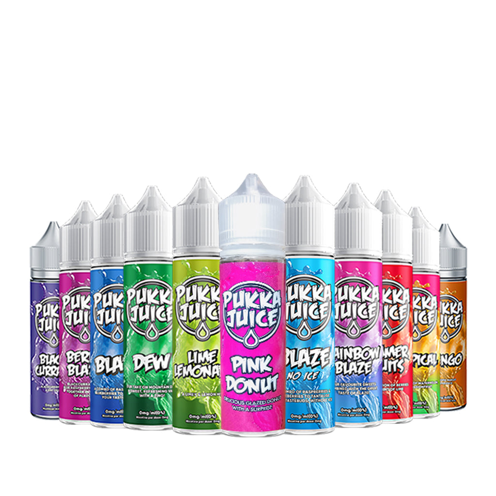 Pukka Juice E Liquid 50ml 0mg Vape Juice Blaze - Ice Range 70/30 All Flavours UK