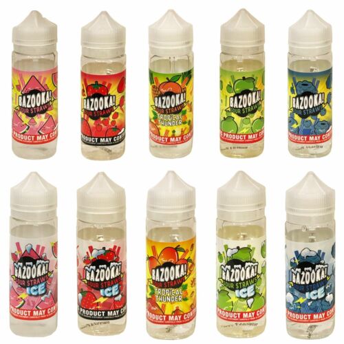 Bazooka Sour Straws Premium E-Liquid Vaping Juice 100ML 0MG VG70 PG30 TPD