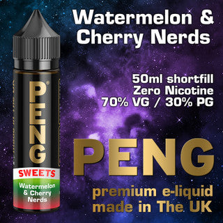 PENG E-Liquid Short Fill Vape Liquid 50ml 0mg All New Flavours UK made TPD