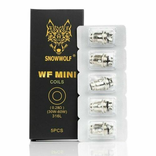 Snowwolf WF MINI Coils 0.28Ω(30W-60W) For Wolf Mini Tank Pack Of 5 TPD Compliant