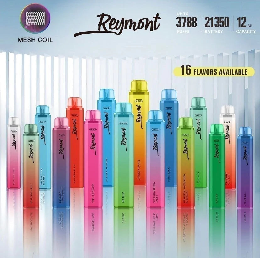 Reymont Disposable Vape Pod Pen - 3788 Puffs 2ml 20mg Strong Battery