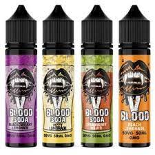 V Blood E-Liquid Blue 50ml 50vg 0mg short-fill