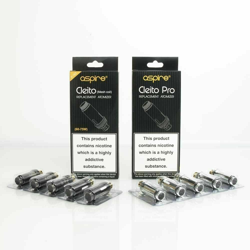 ASPIRE CLEITO PRO COILS 0.5Ω | MESH 0.15Ω Replacement Heads 5pk - Dreamlandvape