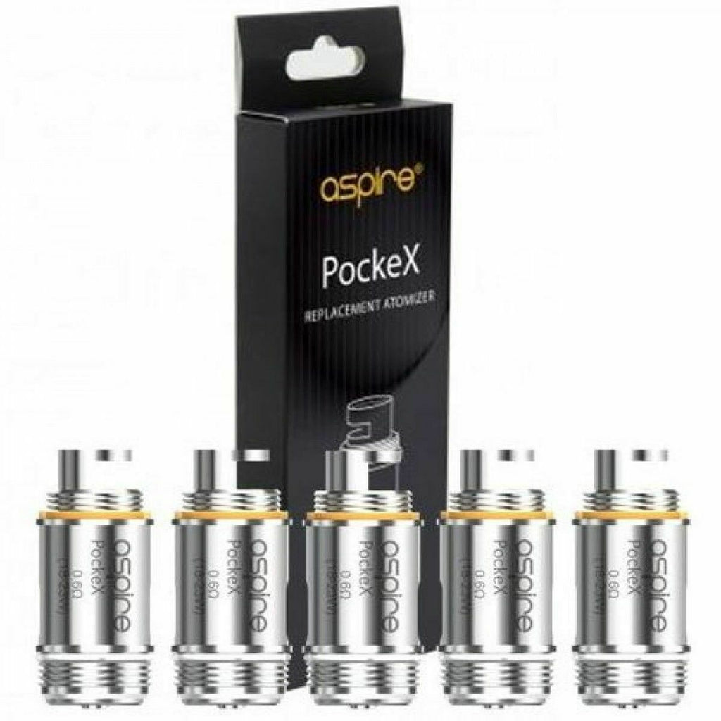 ASPIRE POCKEX COILS 0.6 / 1.2 OHM PockeX AIO 5PK - Dreamlandvape