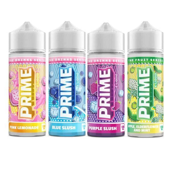 PRIME E LIQUID VG:PG 60:40 Full Range Flavours 100ml 0mg VAPE ELIQUID