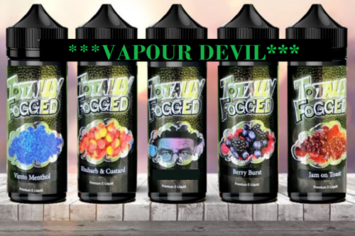 Totally Fogged Authentic Premium 100ML 0MG E-Liquid Vape Juice 20 Flavours
