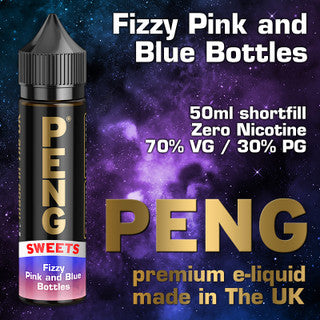 PENG E-Liquid Short Fill Vape Liquid 50ml 0mg All New Flavours UK made TPD