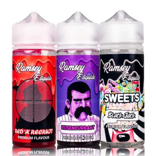 RAMSEY E LIQUID 100ML 0MG VAPE JUICE Short Fill 70/30