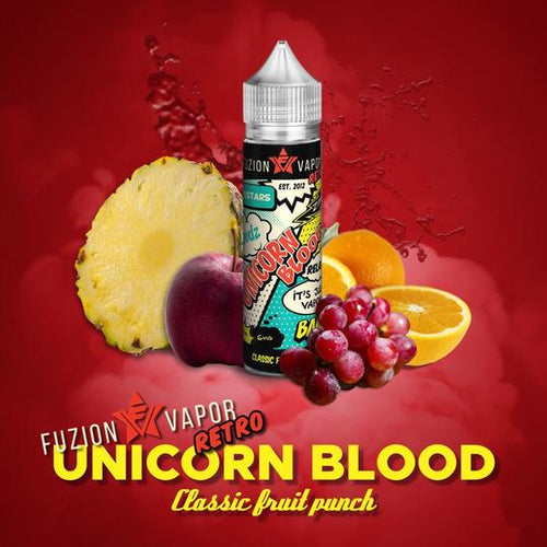 Fuzion Vapor- Unicorn Blood 50ml Short Fill