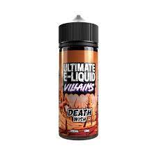 ULTIMATE-VILLAINS  e-liquid in a 120ml shortfill 70% VG / 30% PG e-liquid Made in the UK