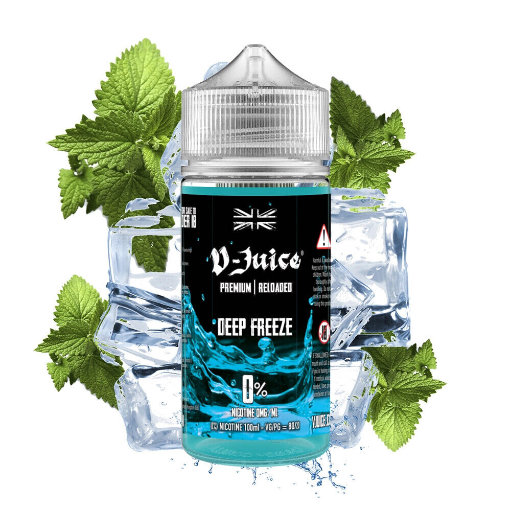 V Juice Premium E-Liquid Vape Juice 100ML 0MG TPD MADE IN UK