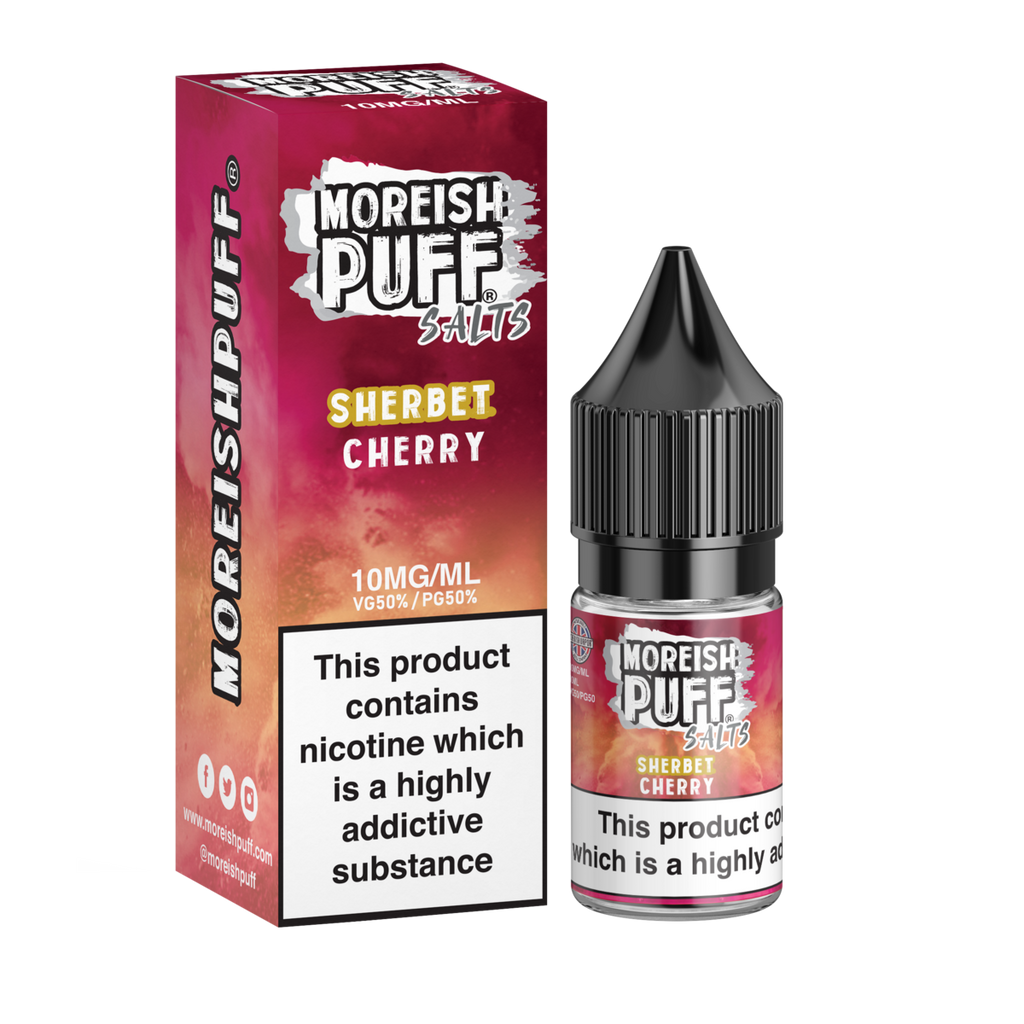 MOREISH PUFF NIC SALTS 10ML 10MG 20MG VAPE JUICE FULL RANGE TPD