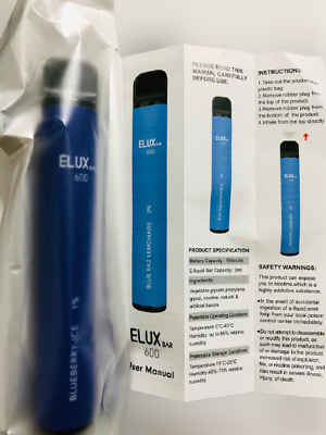 ELUX BAR Disposable Vape 2ML 600 Puff 20mg BARS