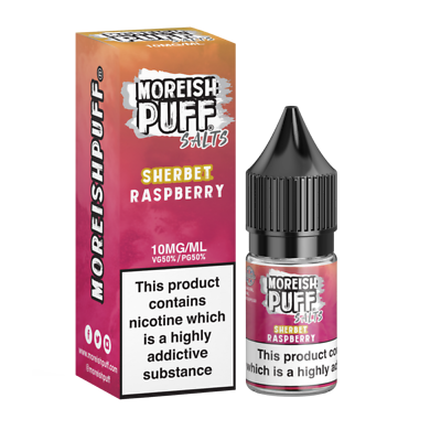 MOREISH PUFF NIC SALTS 10ML 10MG 20MG VAPE JUICE FULL RANGE TPD