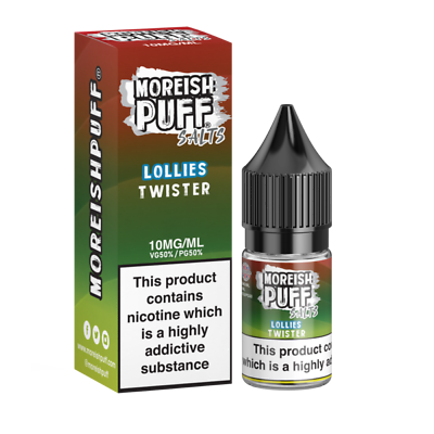 MOREISH PUFF NIC SALTS 10ML 10MG 20MG VAPE JUICE FULL RANGE TPD