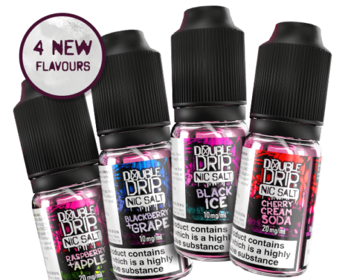 Double Drip Nic Salt 10ml E Liquid 50/50 VG Vape Juice 10mg-20mg/ml TPD