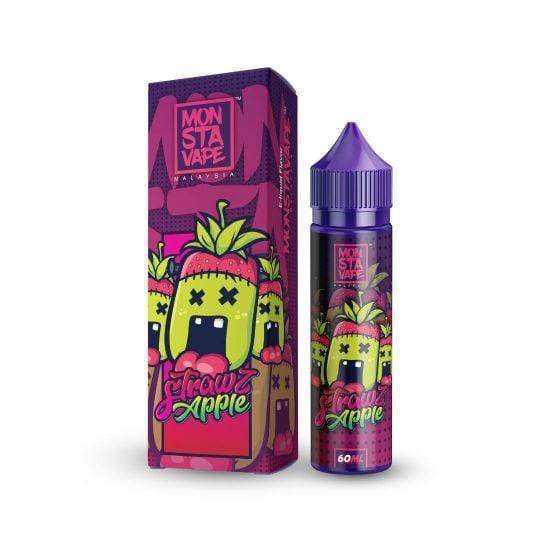 Monsta Vape- (No Mint) Strawz Apple 50ml Short Fill