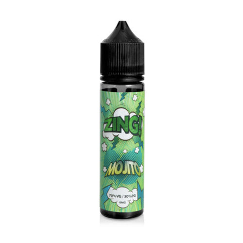 ZING MOJITO 50ml 0mg cocktail blend featuring strong flavours